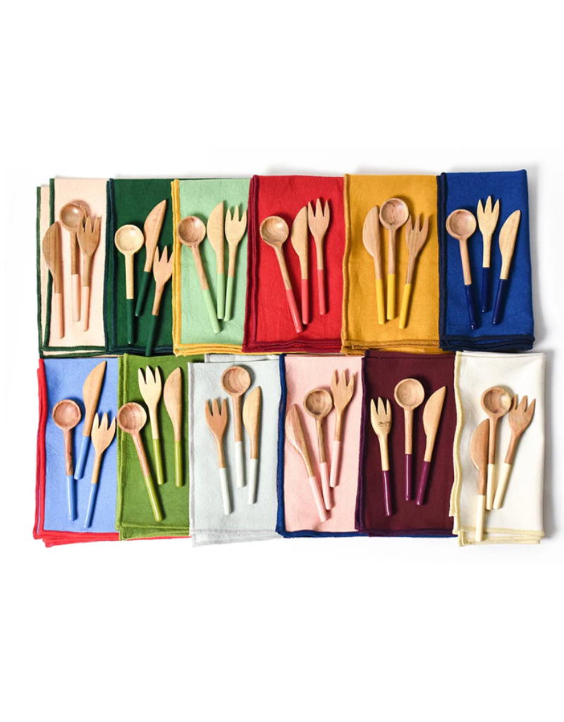 Wood Slim Appetizer Spoon