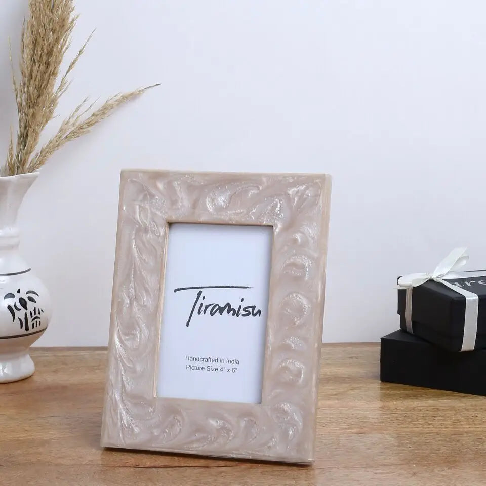 Ivory Resin Picture Frame