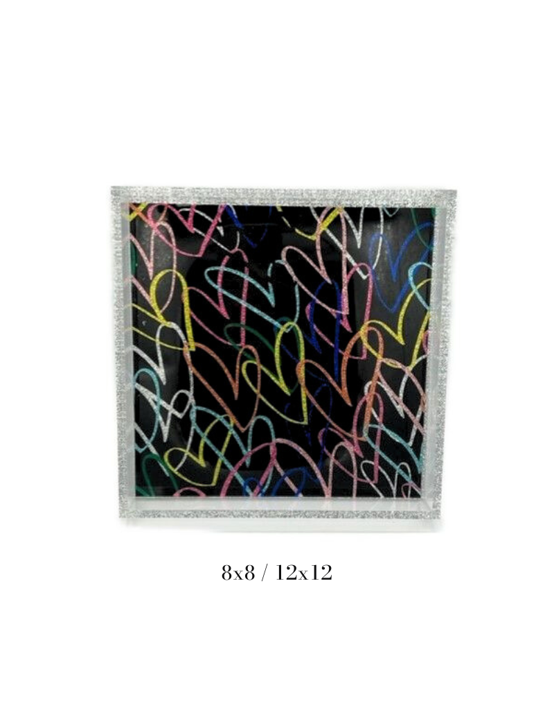 Custom Acrylic Trays - Choose Your Size & Design (Solids/Glitters)