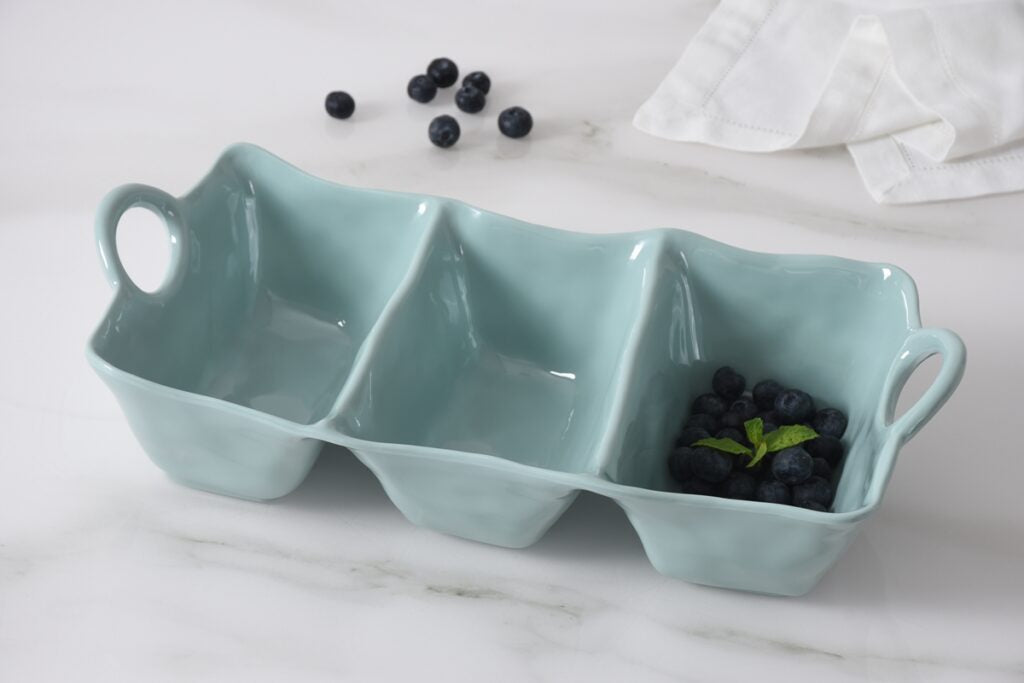Deep 3 Section Melamine Server