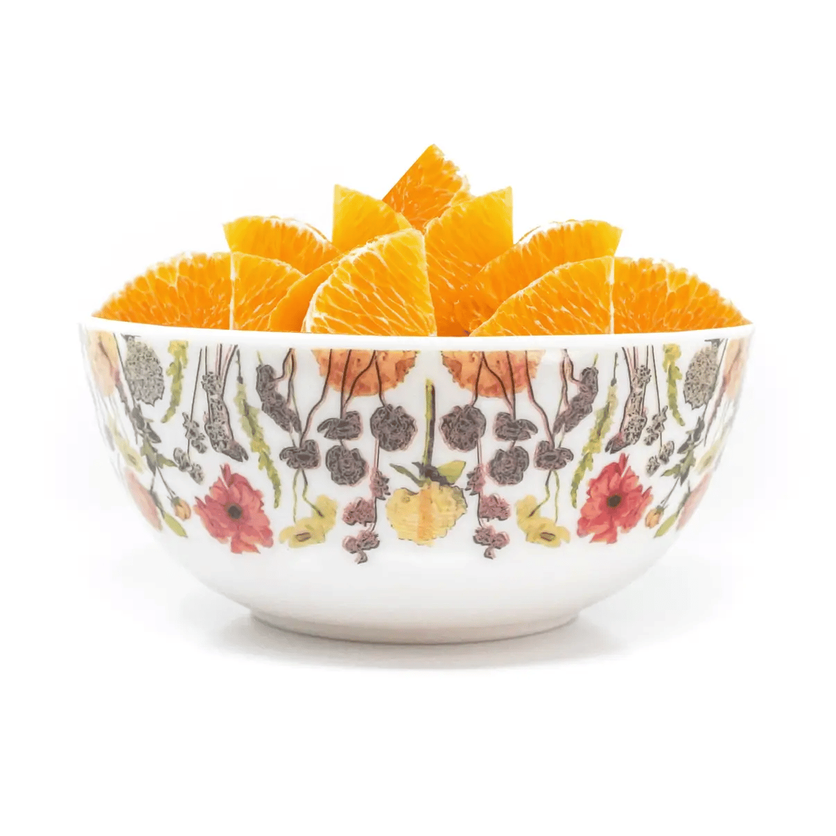 Elizabeth Sutton Collection: Auburn Bouquet Melamine Bowl Set