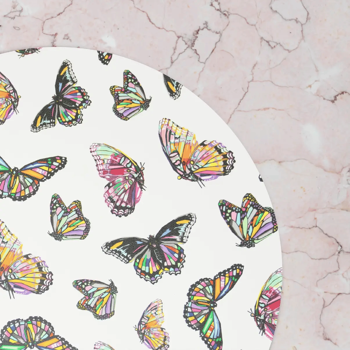 Elizabeth Sutton Collection: Butterflies Vinyl Placemat Set