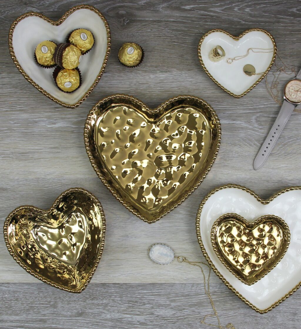 Mini Porcelain Heart Dish - 3 Colors