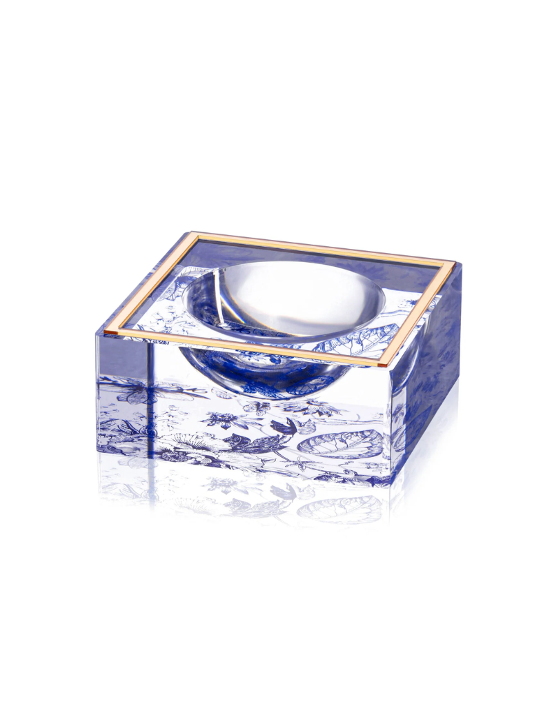 French Toile Salt Dish