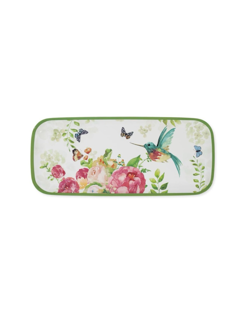Rose Garden 15" Rectangular Melamine Tray