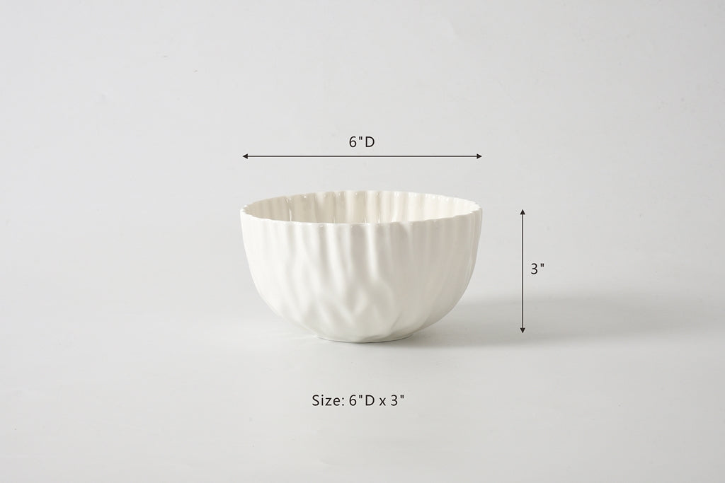 Round Ruffled Bowl