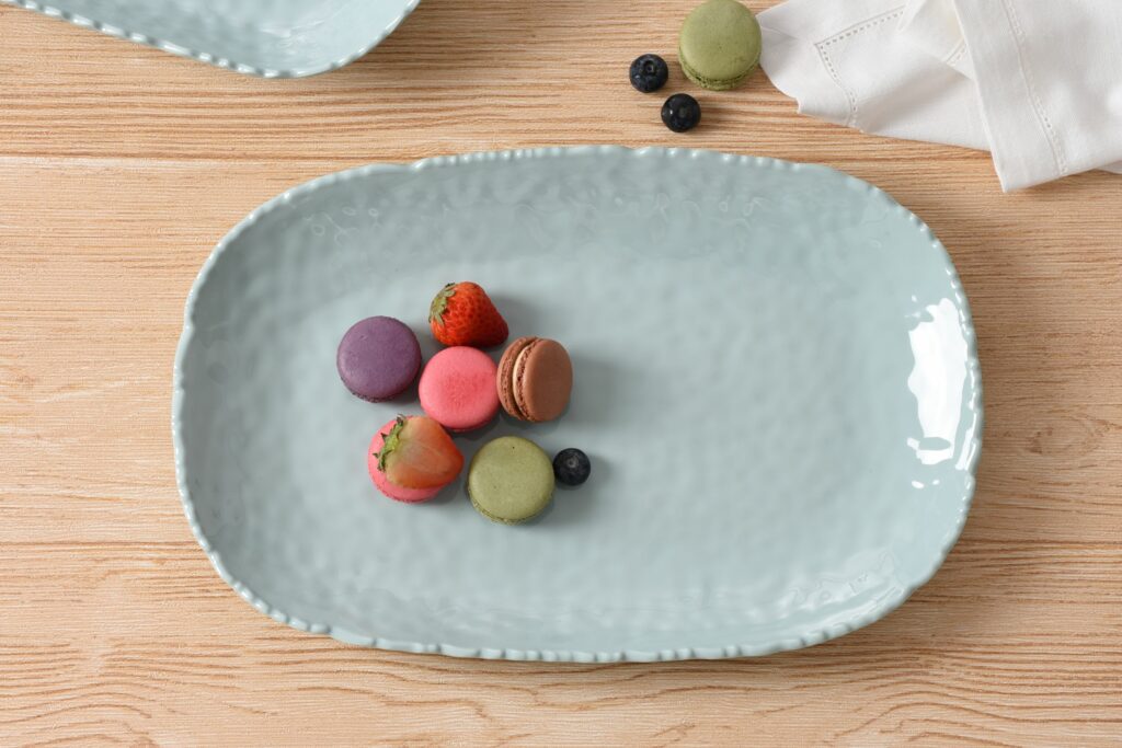 Medium Blue Melamine Serving Platter