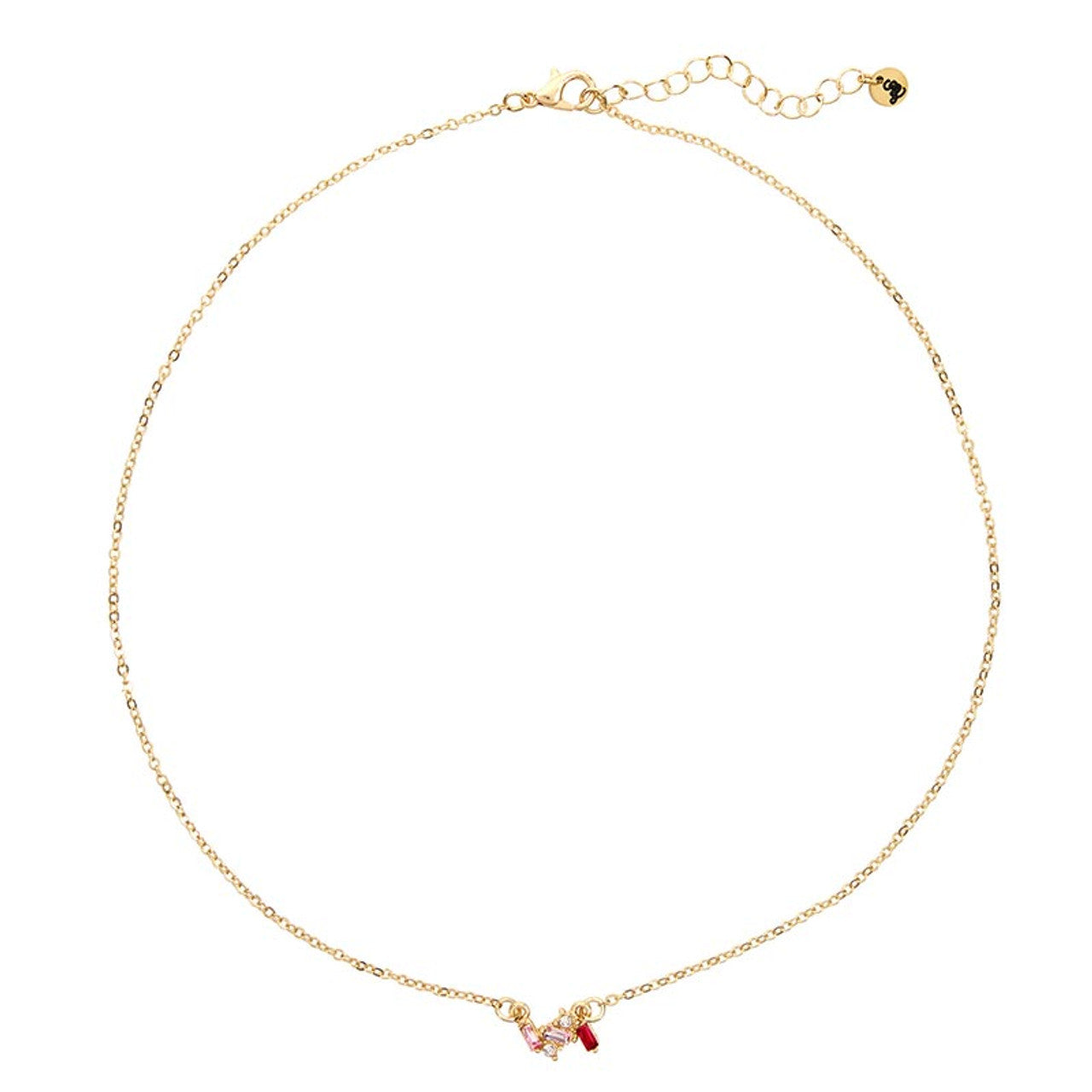 Fleur Jewelry Crystal Necklace // Blush-Love