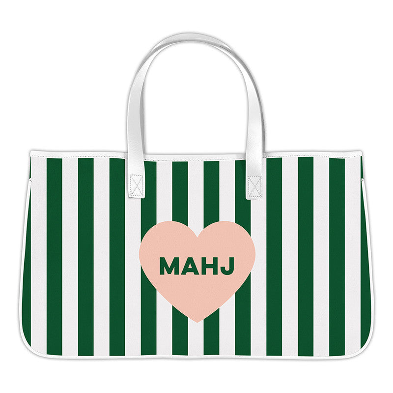 Mahjong Canvas Tote // Mahj Heart