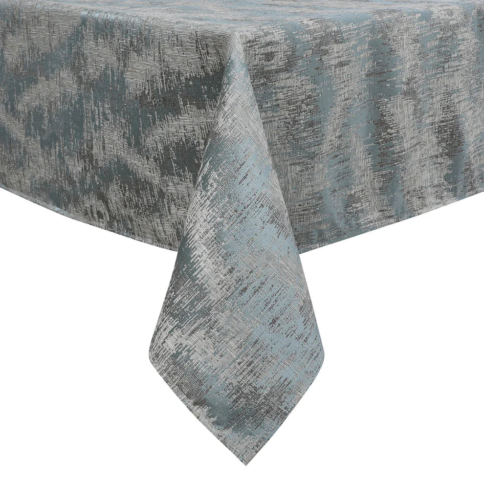 Jacquard Bermuda Aqua Tablecloth #1617