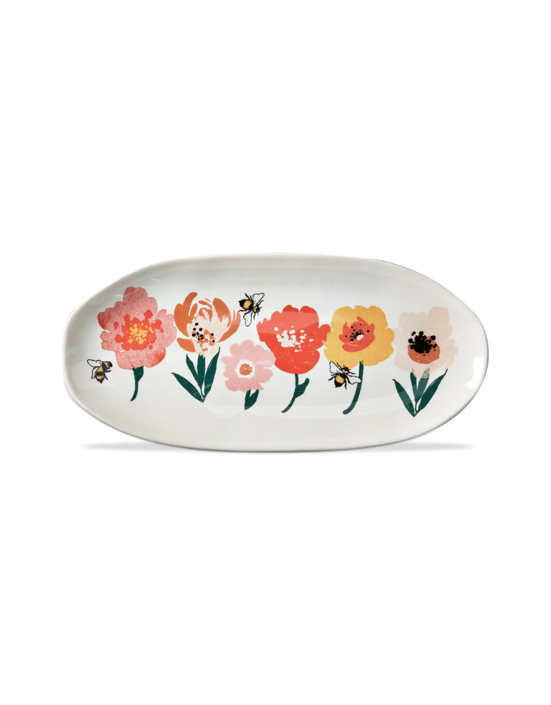 Bee Blossom Oval Platter