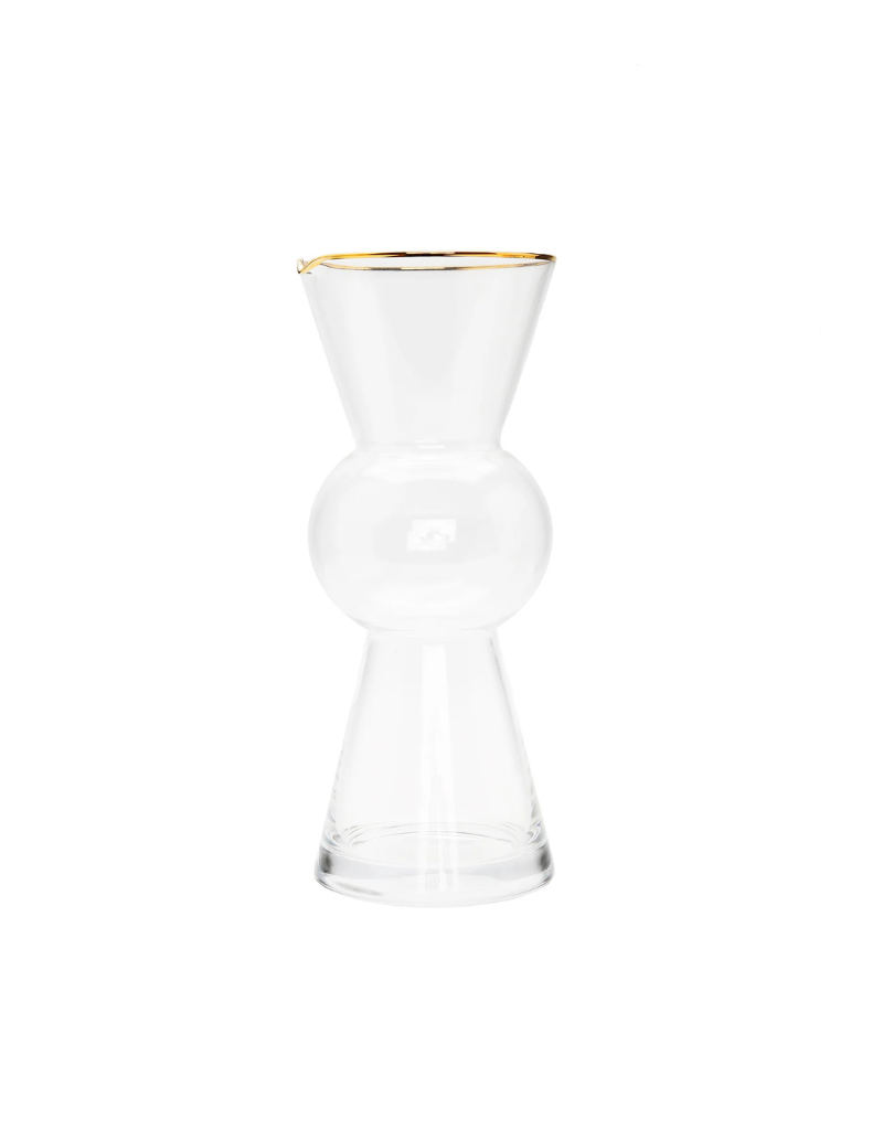 Narrow Pitcher with Gold Rim
