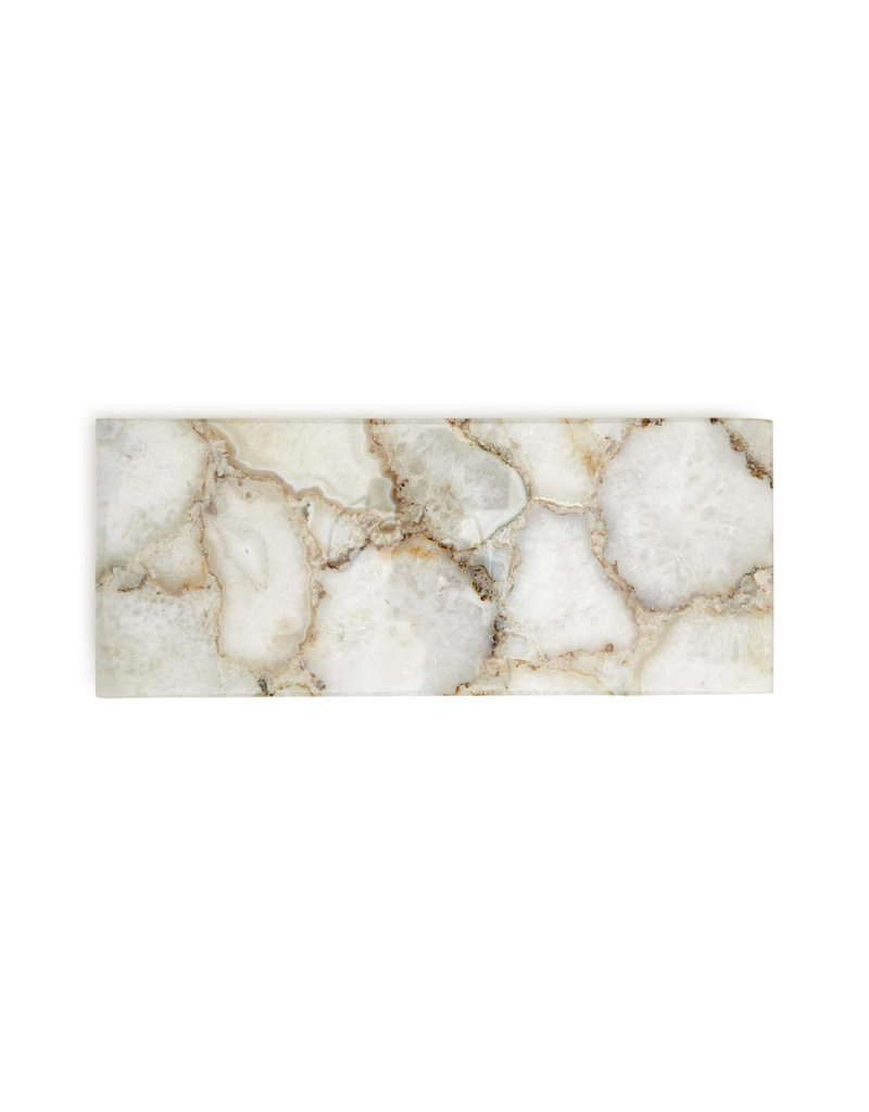 Natural Agate Decorative Footed Tray