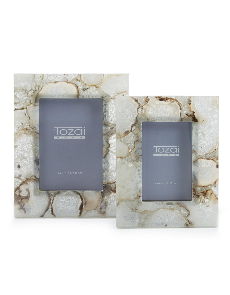 Natural White Agate Frames (Options)