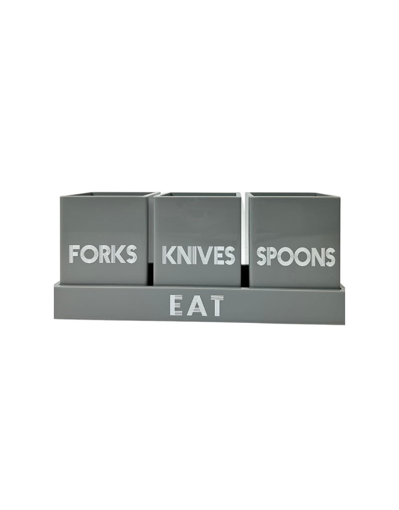 Acrylic Silverware Caddy Sets