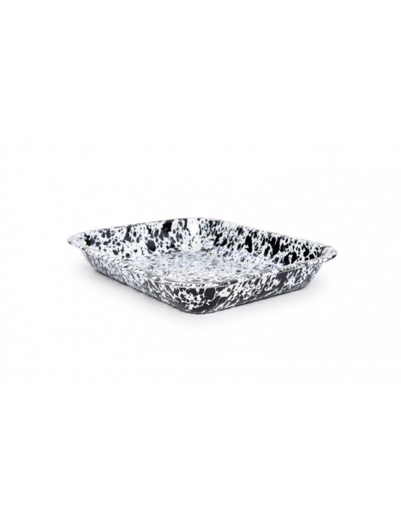 Splatter Enamelware Large Open Roaster