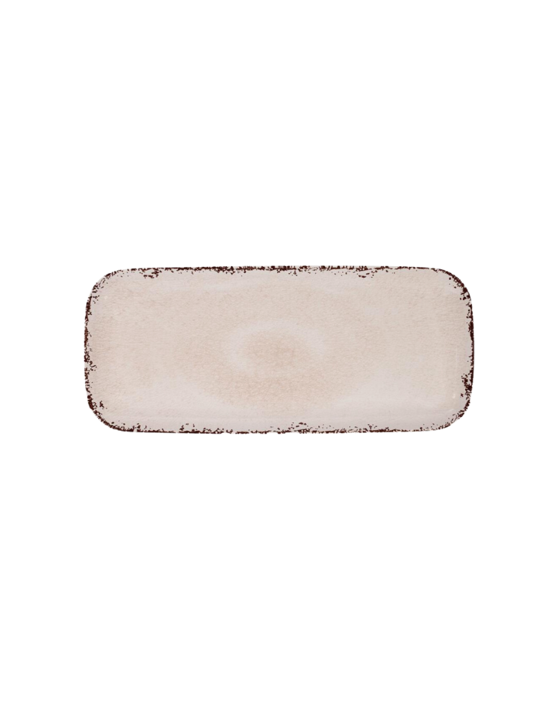 Beige "Crackle" Melamine Tray