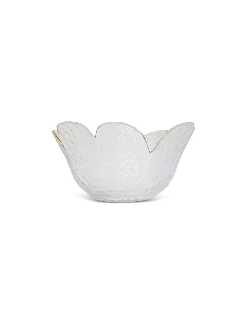 Glass Flower Shaped Bowl