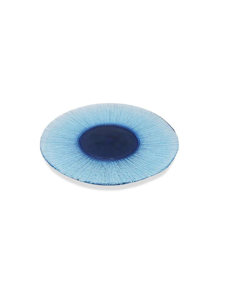 Glass Blue Charger