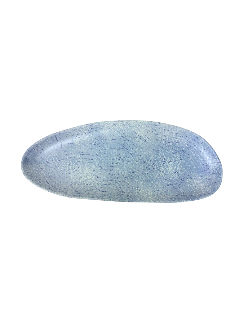 Canvas Blue Melamine Tray