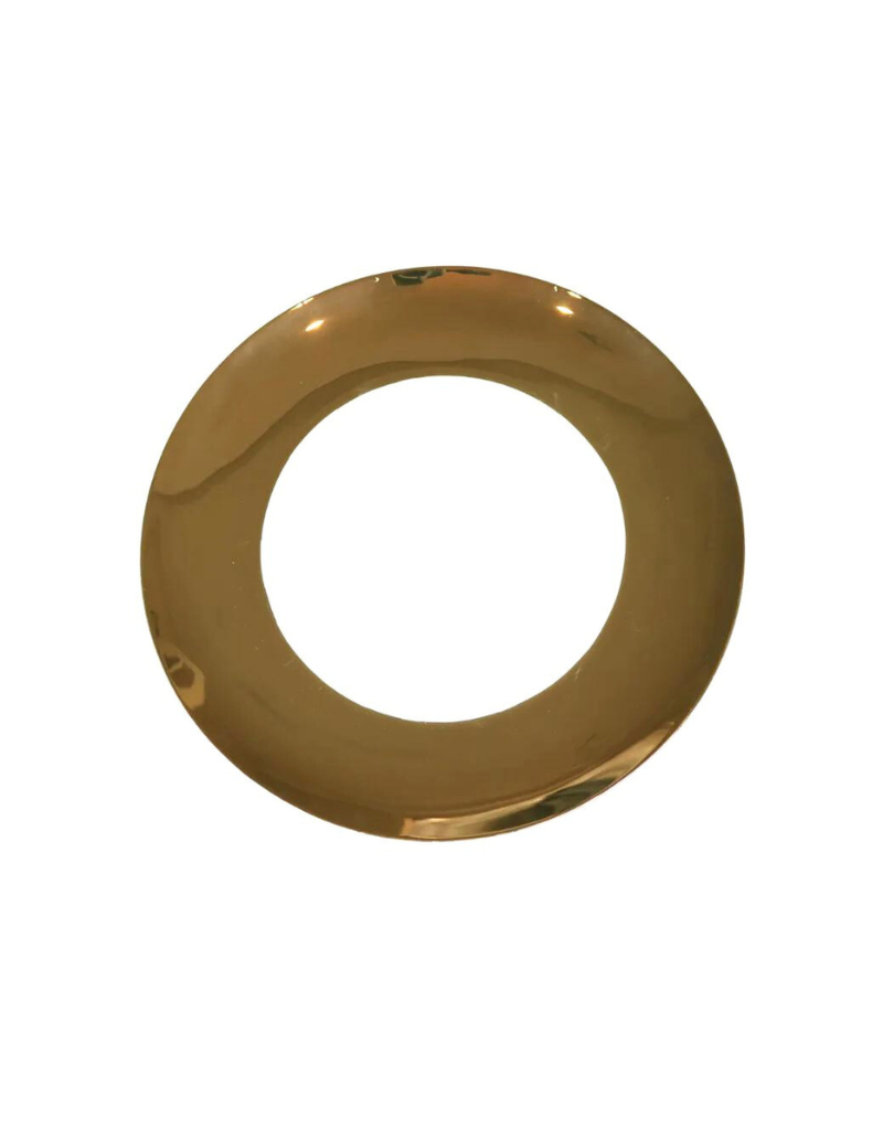 Shiny Wide Gold Rim Dinner Plate Set