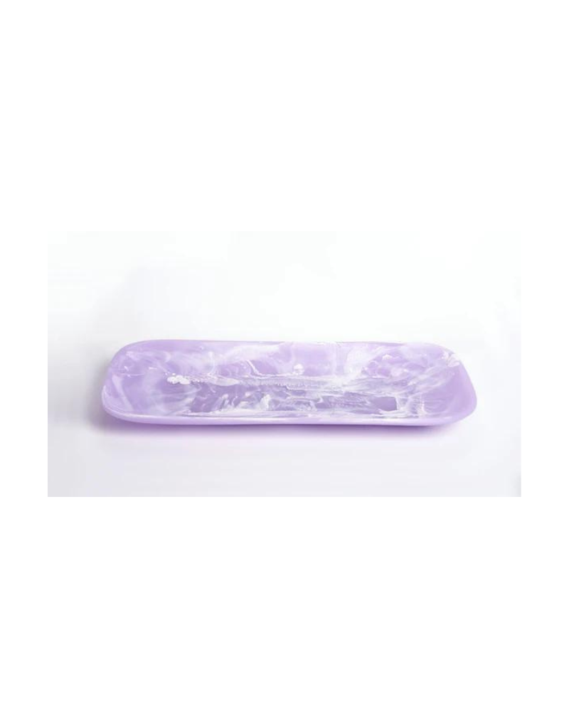 Classical Rectangle Resin Swirl Platters