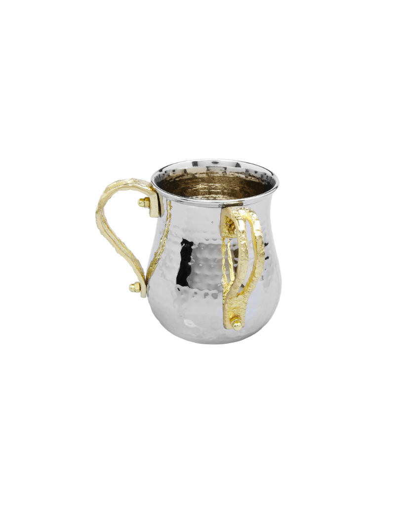 Gold Loop Handles Stainless Steel Washing Cup