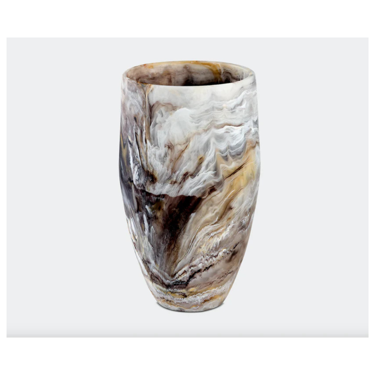 Classical Large Resin Vase Swirl