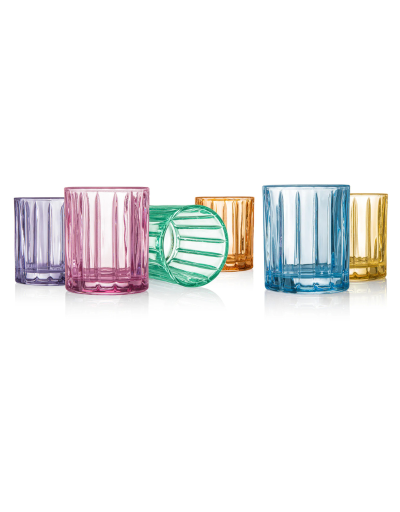 Parallels Crystal Shot Glasses