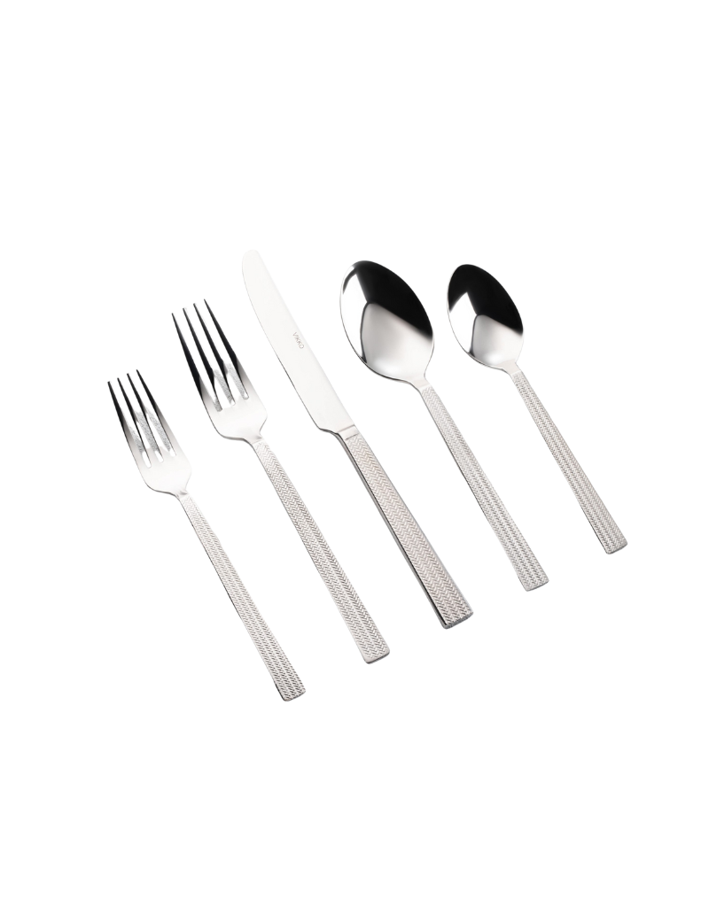 Vikko Crown - Topaz Mirror Flatware 20 Piece Set