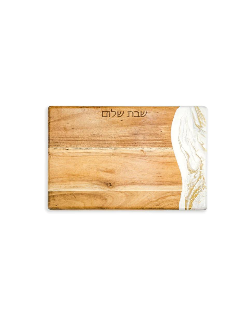 Resin & Acacia Wood Challah Board (Options)
