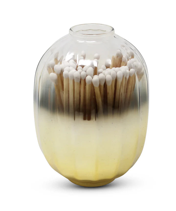 Gold Ombré Apothecary Match Bottle
