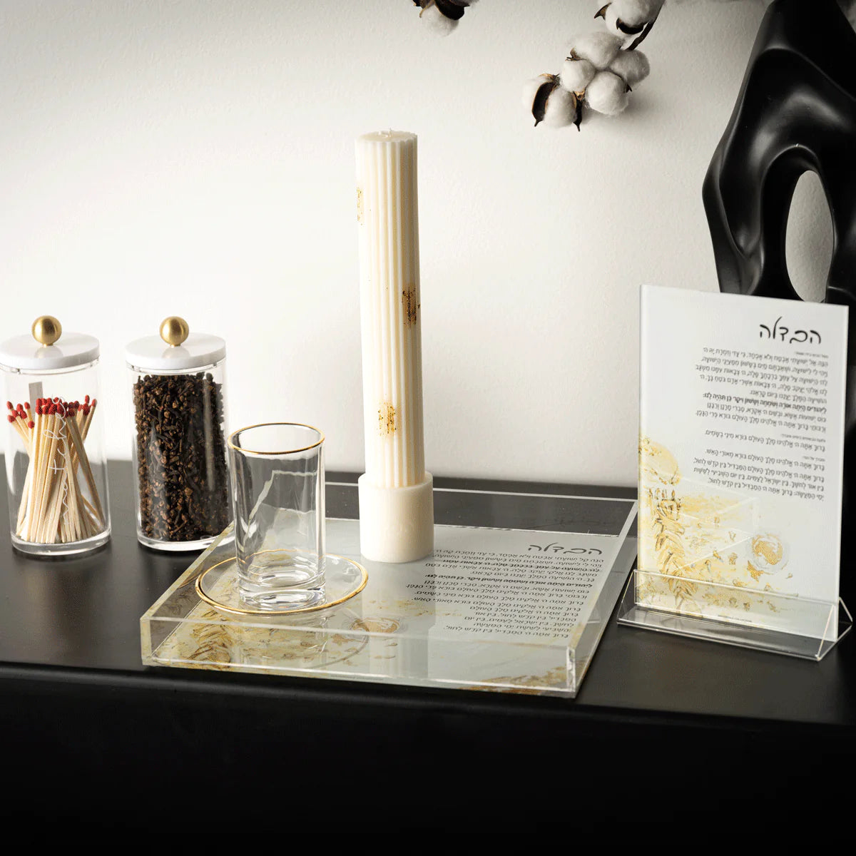 Ribbed Havdalah Candles