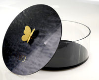 Round Acrylic Black Matzah Box (Options)