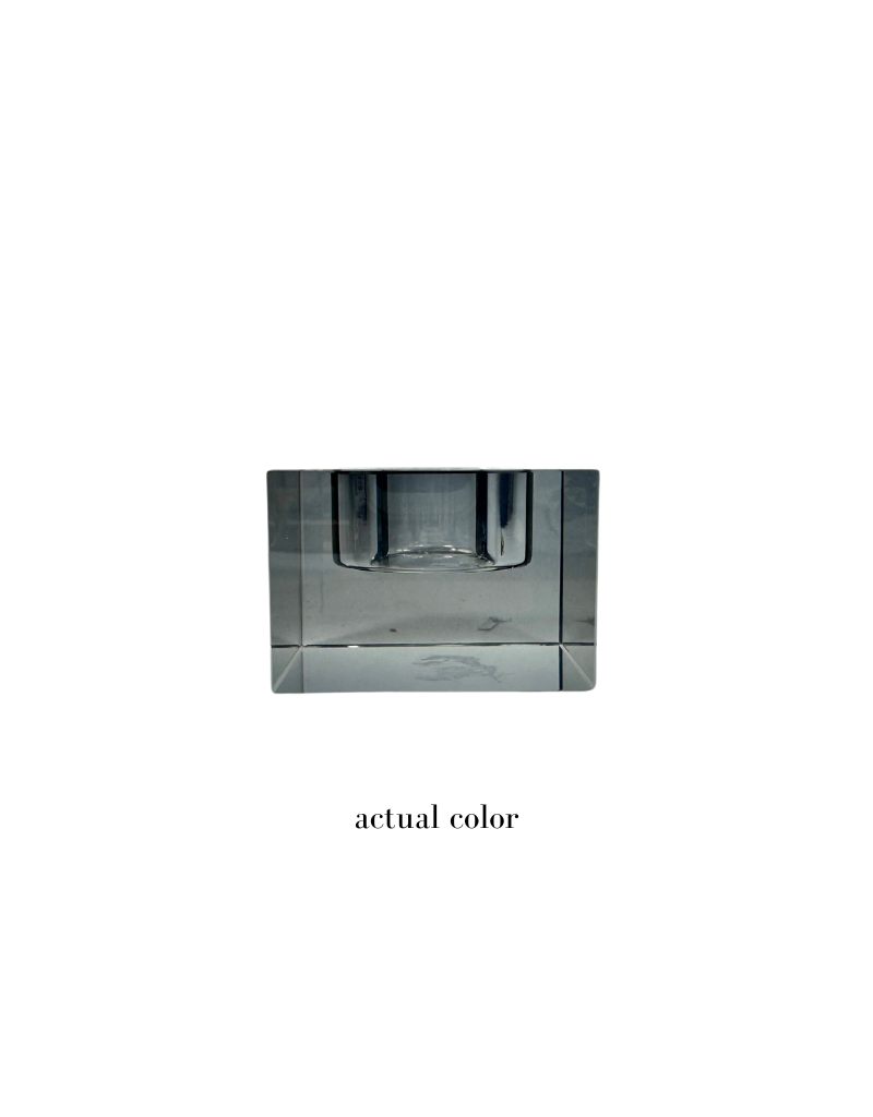 Crystal Smoke Tea Light Votive
