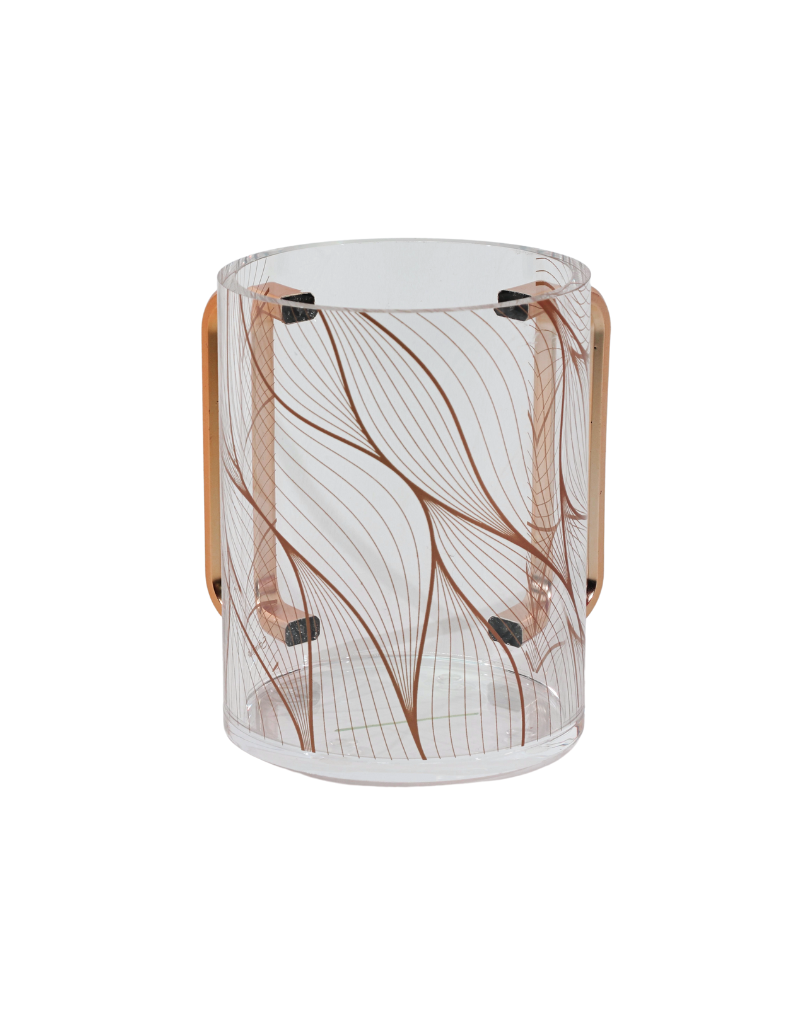Acrylic Bronze Design Washing Cup