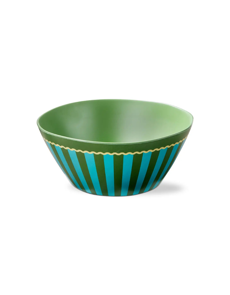 Cabana Stripe Melamine Serving Bowl