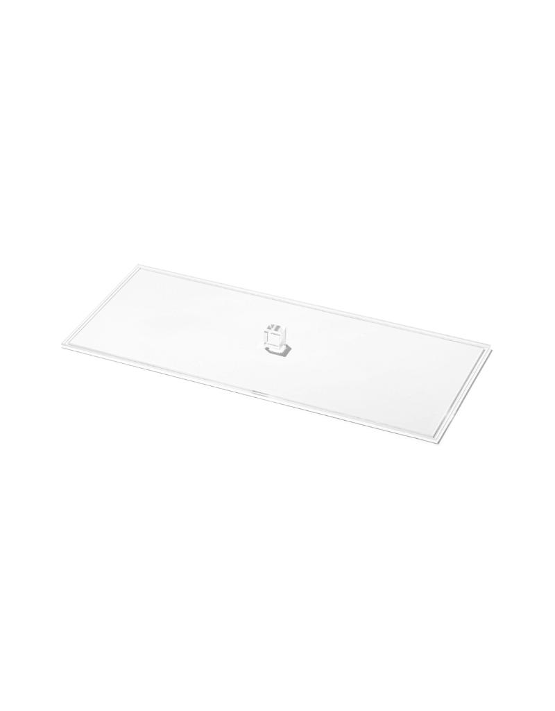 Vikko Acrylic Rectangle Tray with Gold Handles (Options)