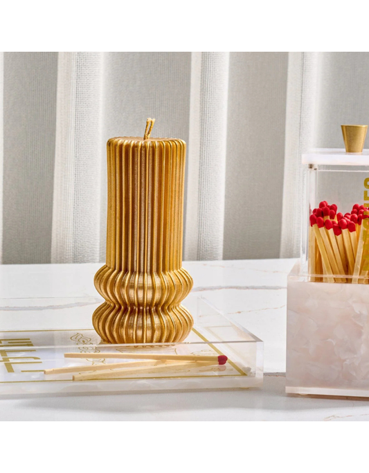 Fluted Havdalah Candle