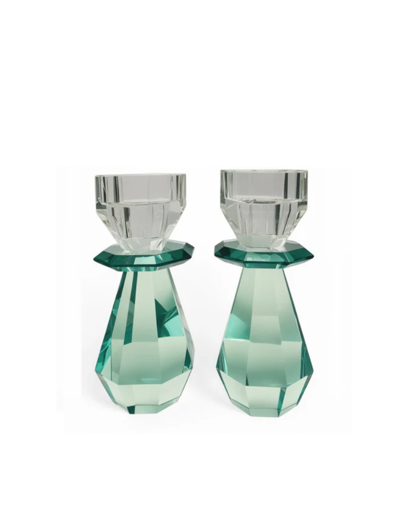 Set of 2 Modern Cut Candle/Tealight Holder