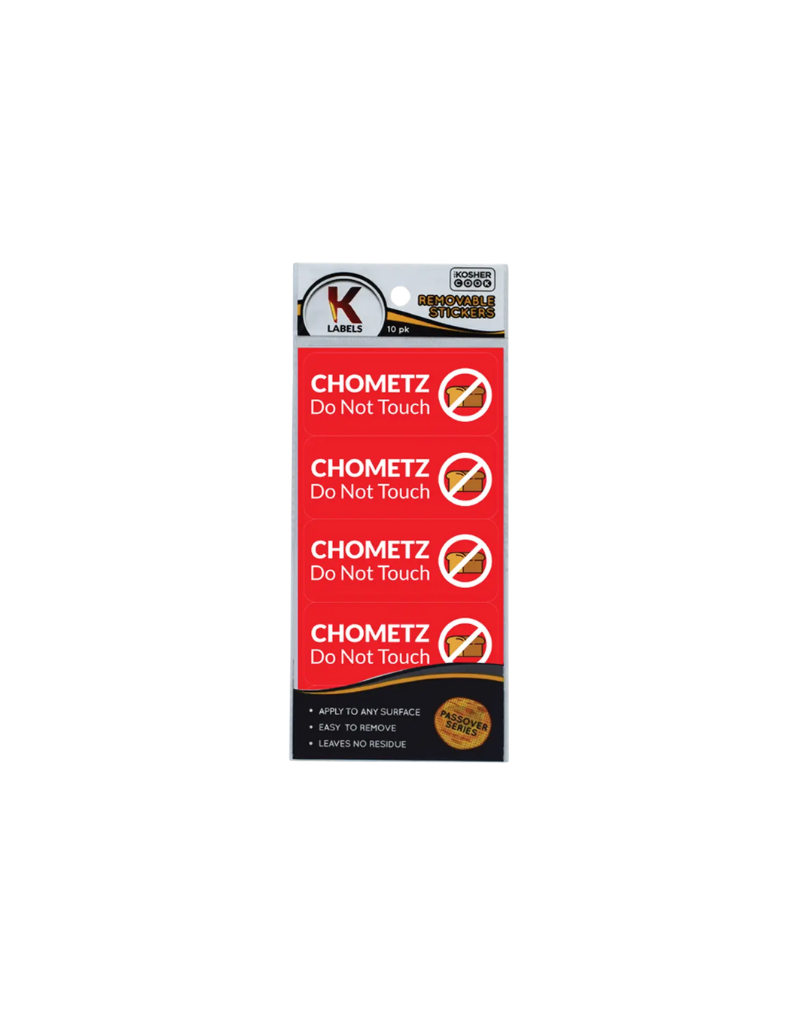 Passover Labels "Chometz Do Not Touch"