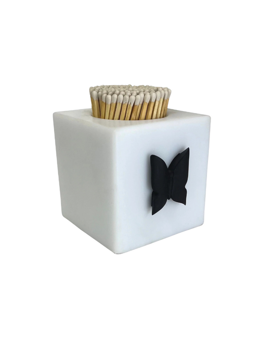 Black Butterfly Resin Matchbox