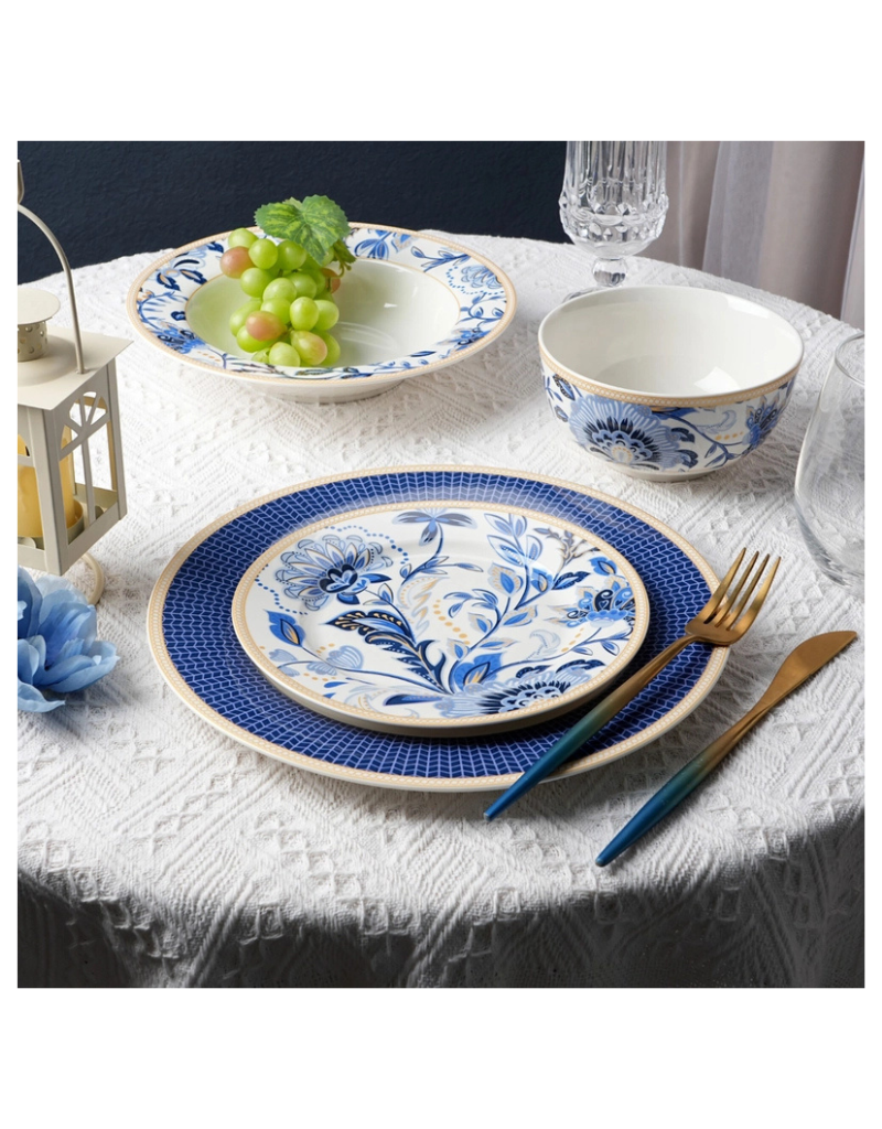 Melodie De Fleurs 24pc Porcelain Dinnerware Set