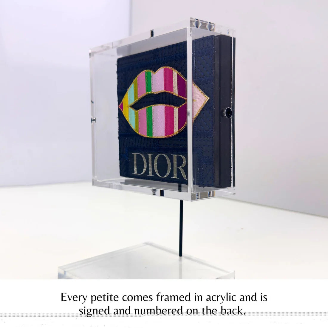 Petite Chanel Butterfly Swarm 5"x5" Acrylic Box