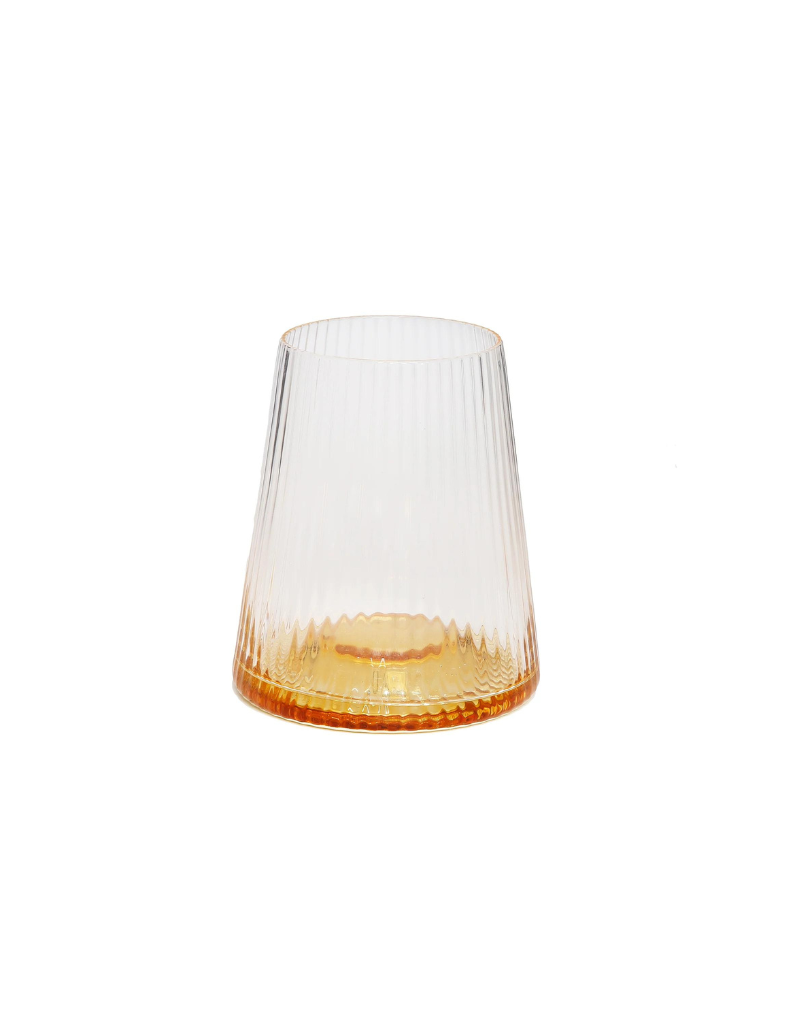 Set of 6 Tumblers with Gold Dipped Bottom