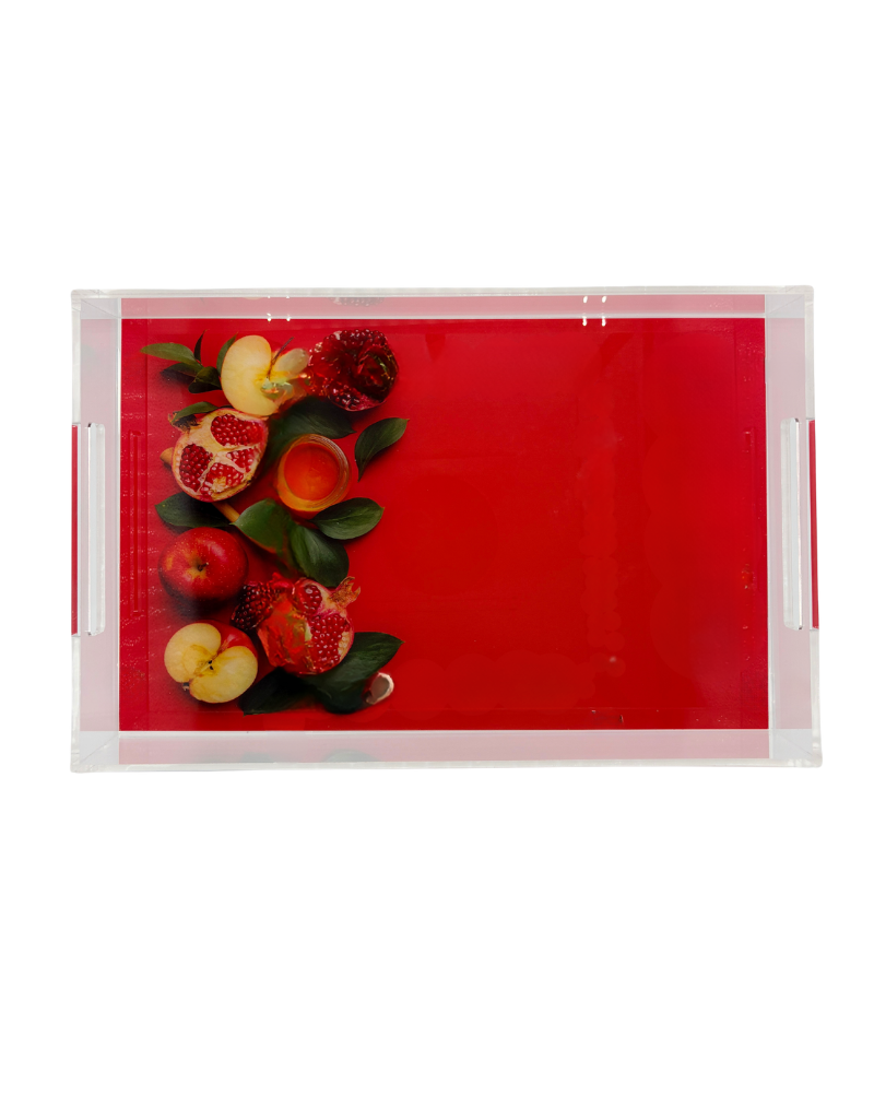 11x17 Acrylic Tray - Ruby Rosh Hashanah