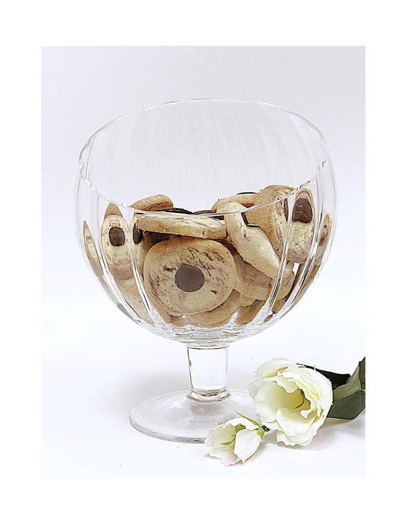 Slant Footed Bowl - Spiral Design