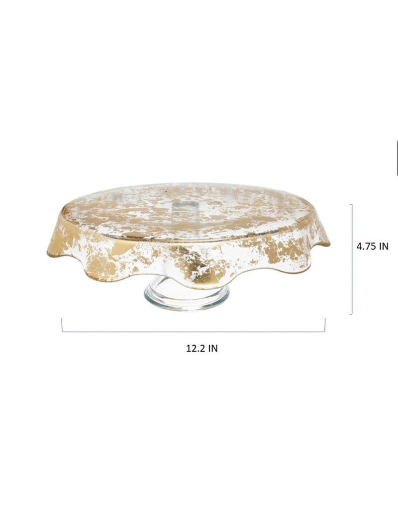 Gold Foil Antique Cake Stand