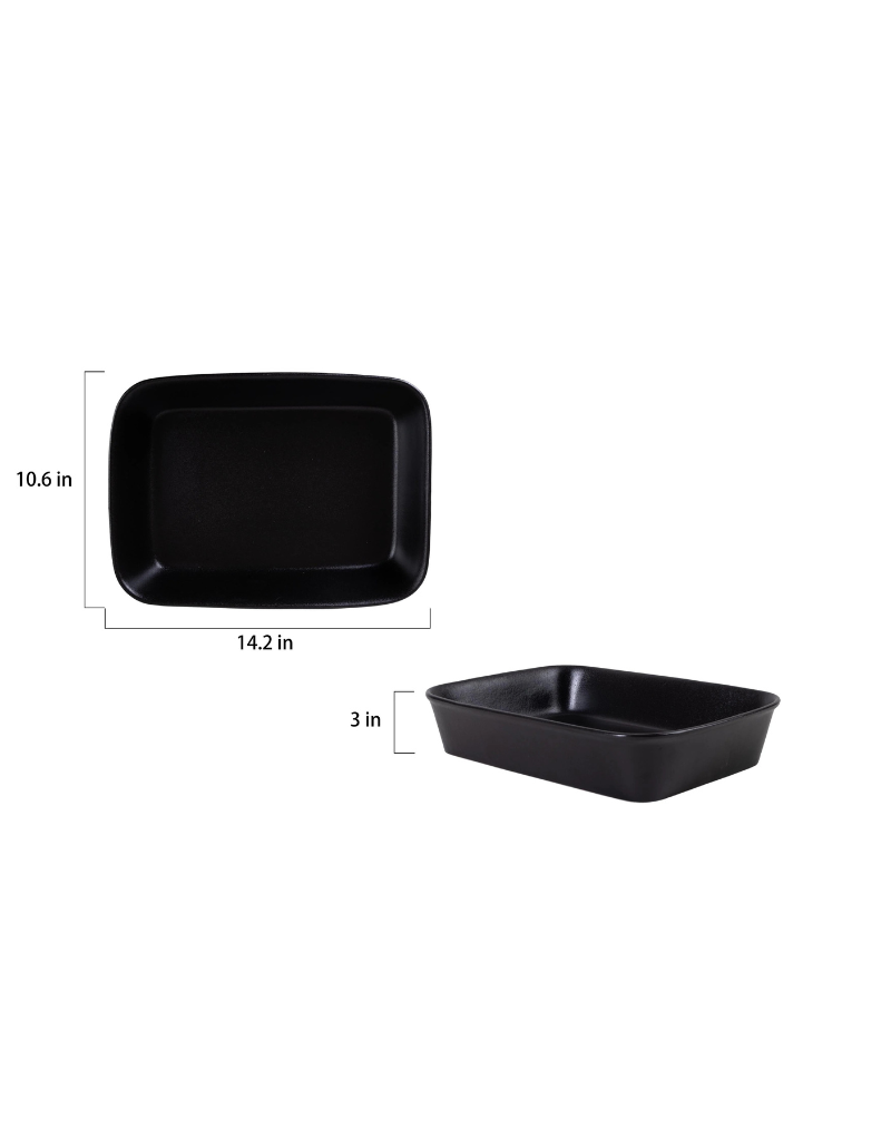 Black Rectangular Baking Dish