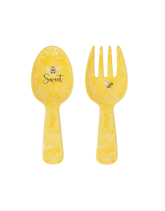 Sweet Bee Salad Server Set